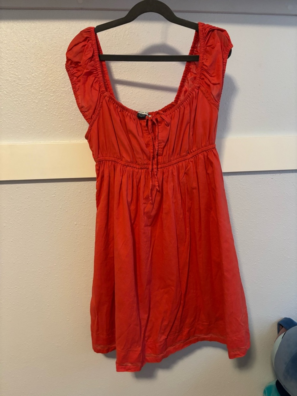 American Eagle Outfitters Red Peasant Babydoll Tunic